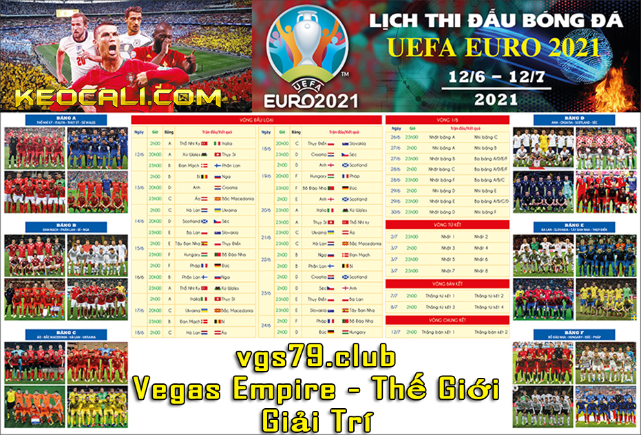 lịch thi đấu euro 2021