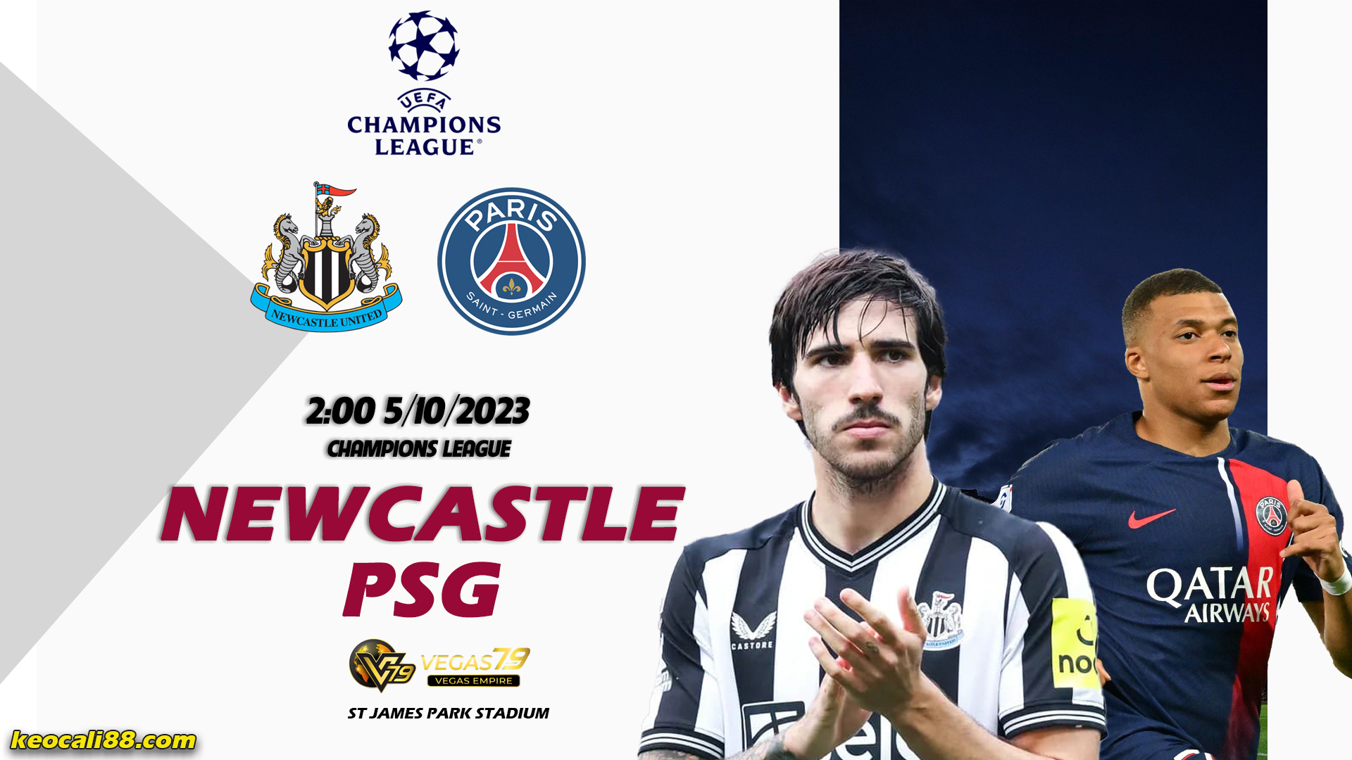 Newcastle vs PSG