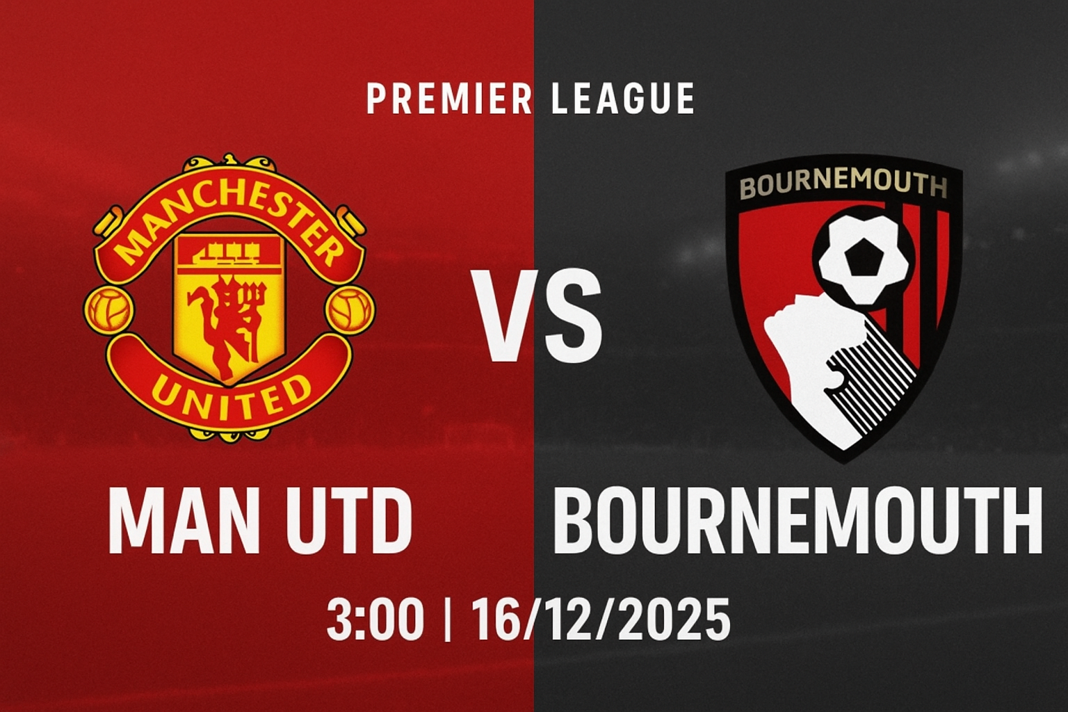 Man Utd vs Bournemouth
