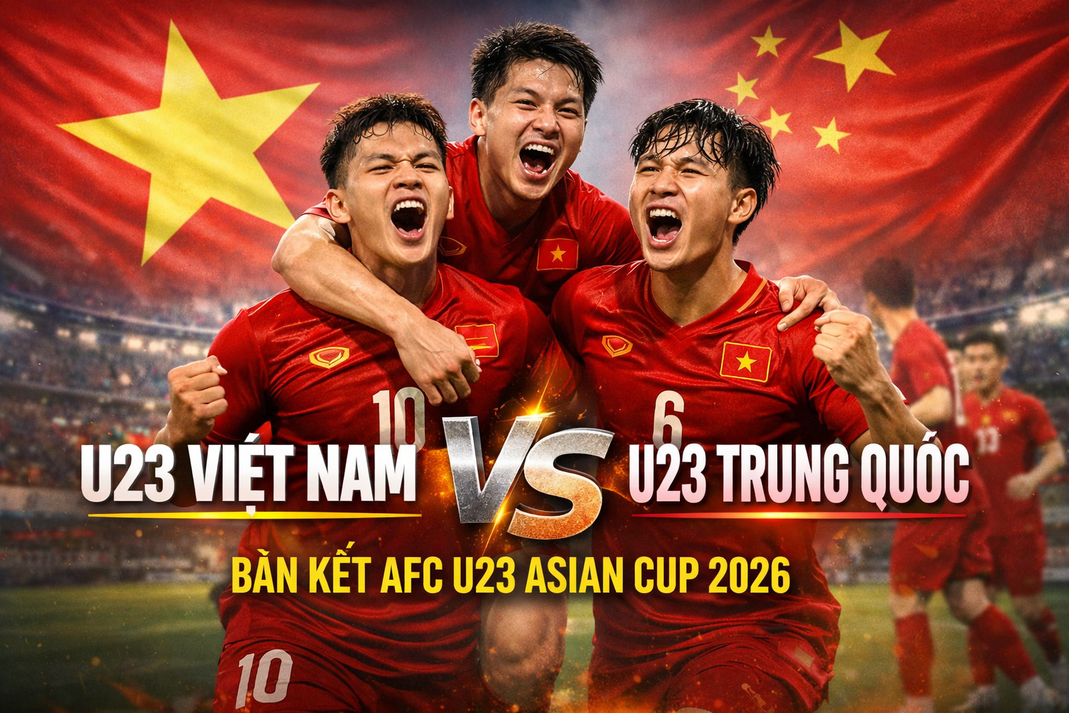 U23 Việt Nam vs U23 Trung Quốc