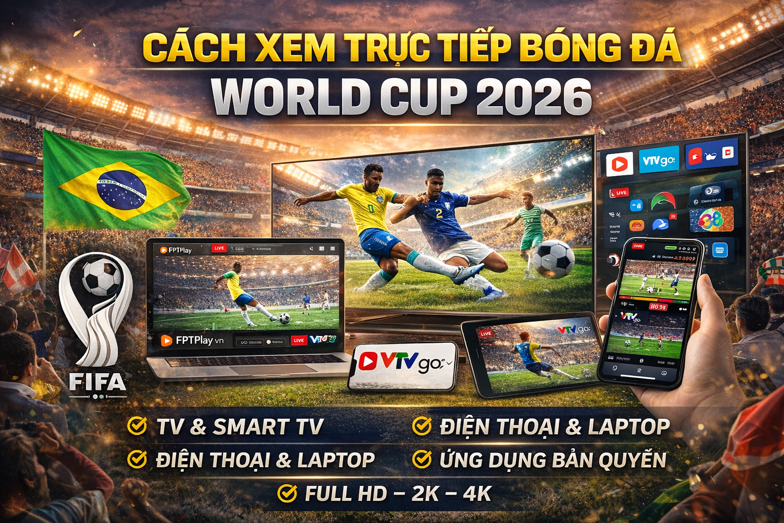 trực tiếp bóng đá World Cup 2026