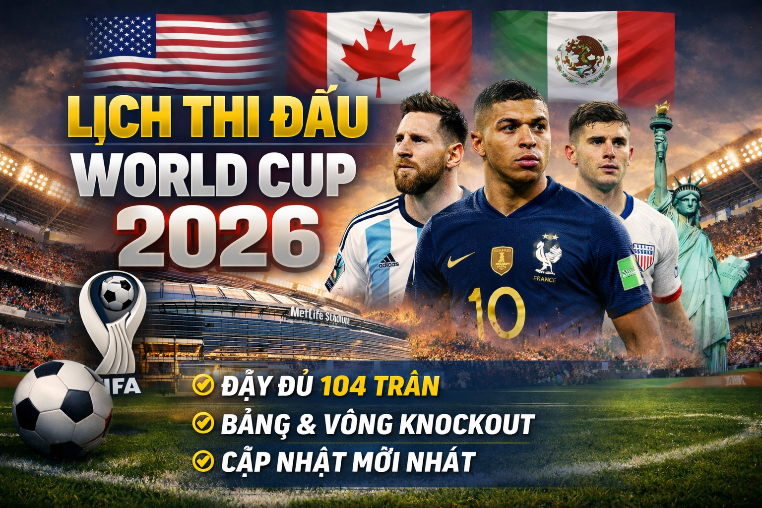 lịch thi đấu world cup 2026