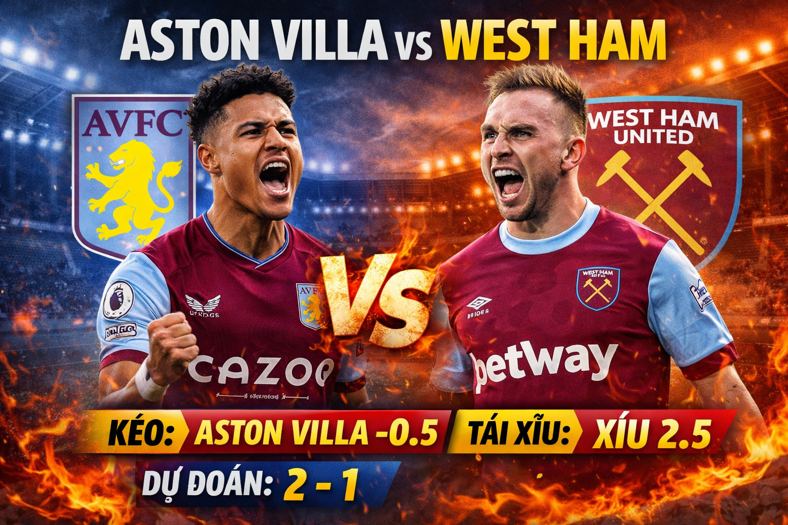 Aston Villa vs West Ham