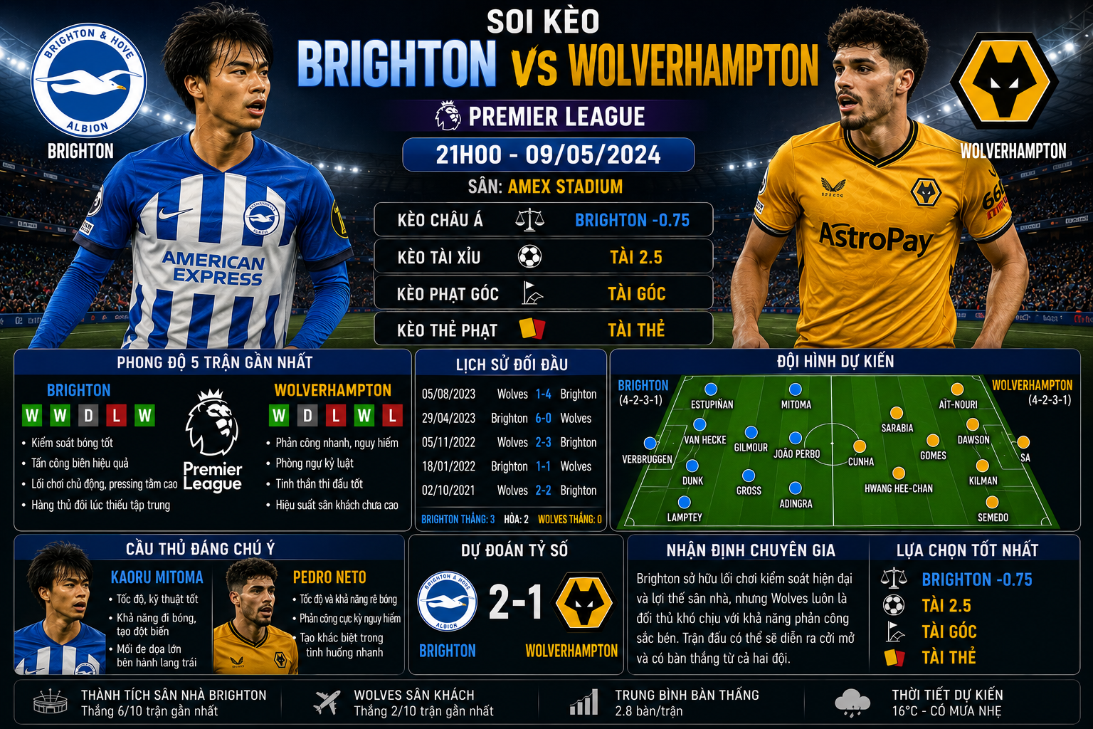 Brighton vs Wolves