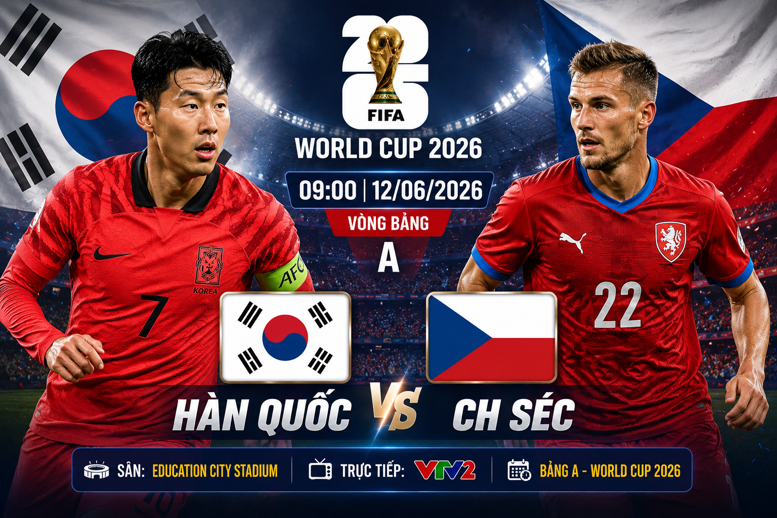 Hàn Quốc vs CH Séc