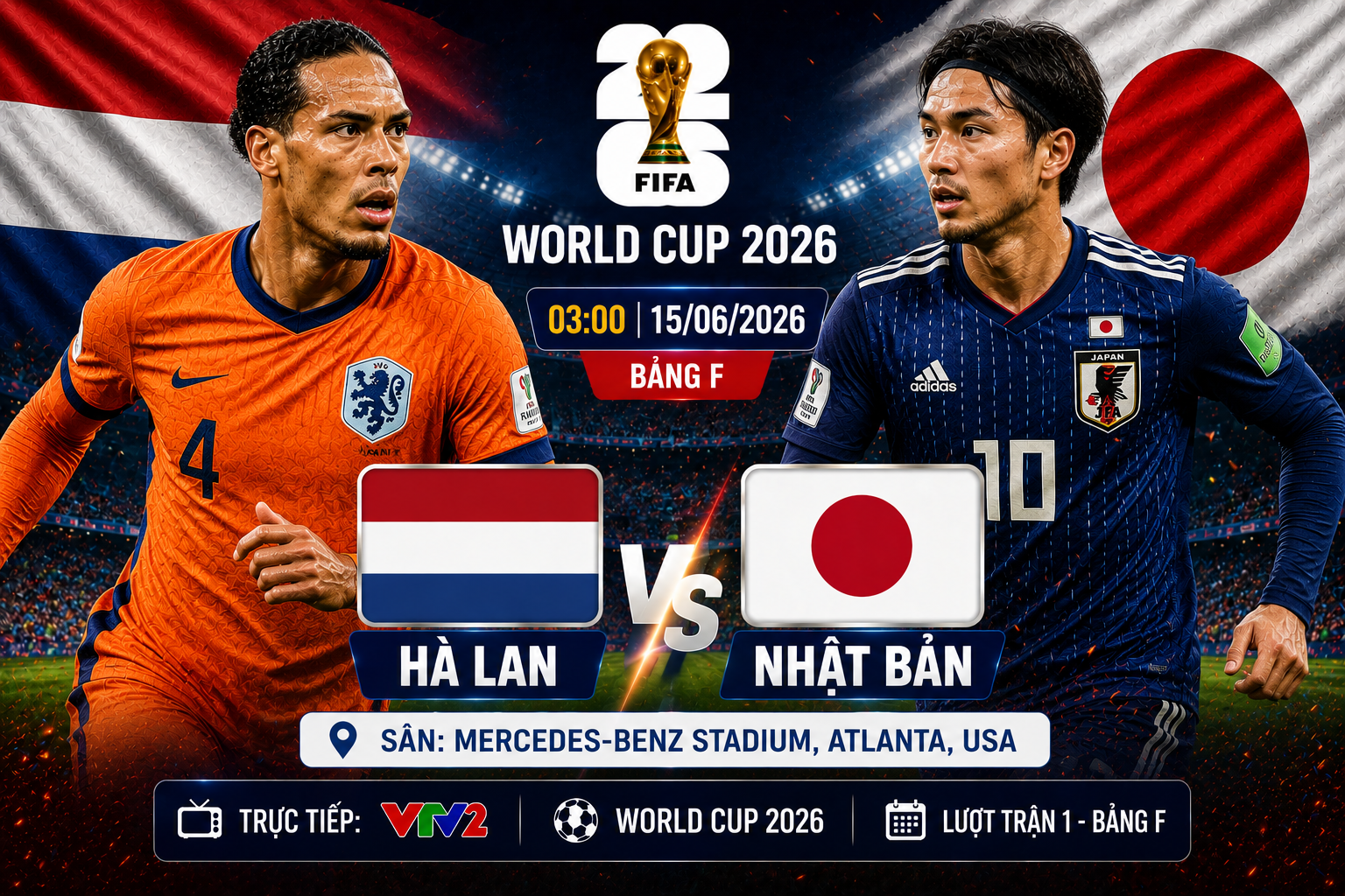 Hà Lan vs Nhật Bản