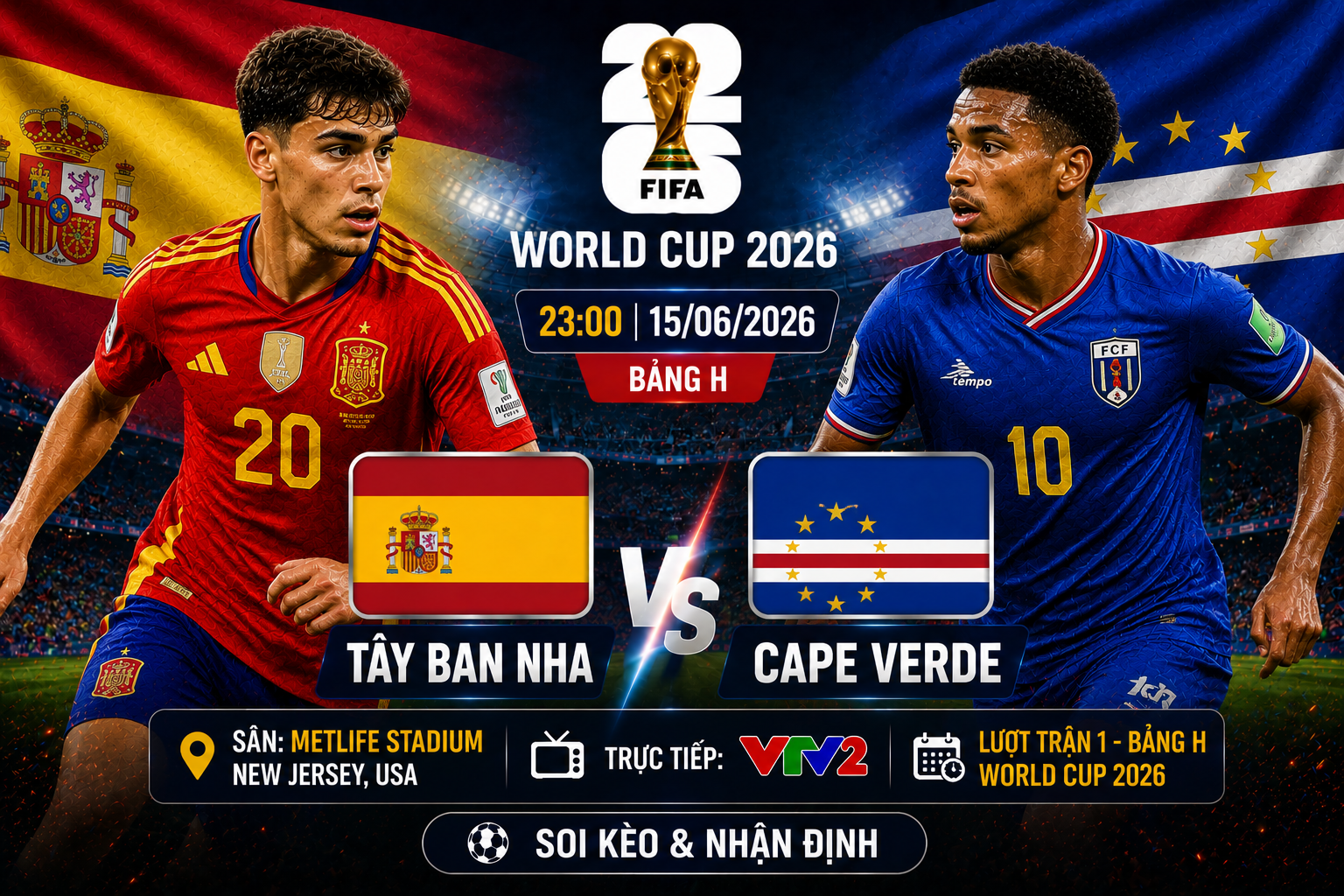 Tây Ban Nha vs Cape Verde