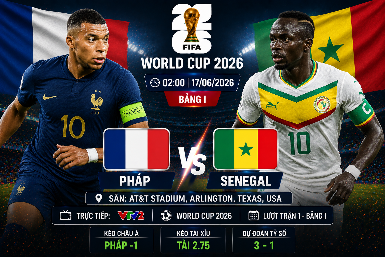 Pháp vs Senegal